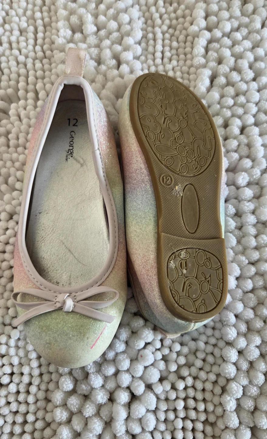 George Kids Rainbow Glitter Ballet Flats - photo 3