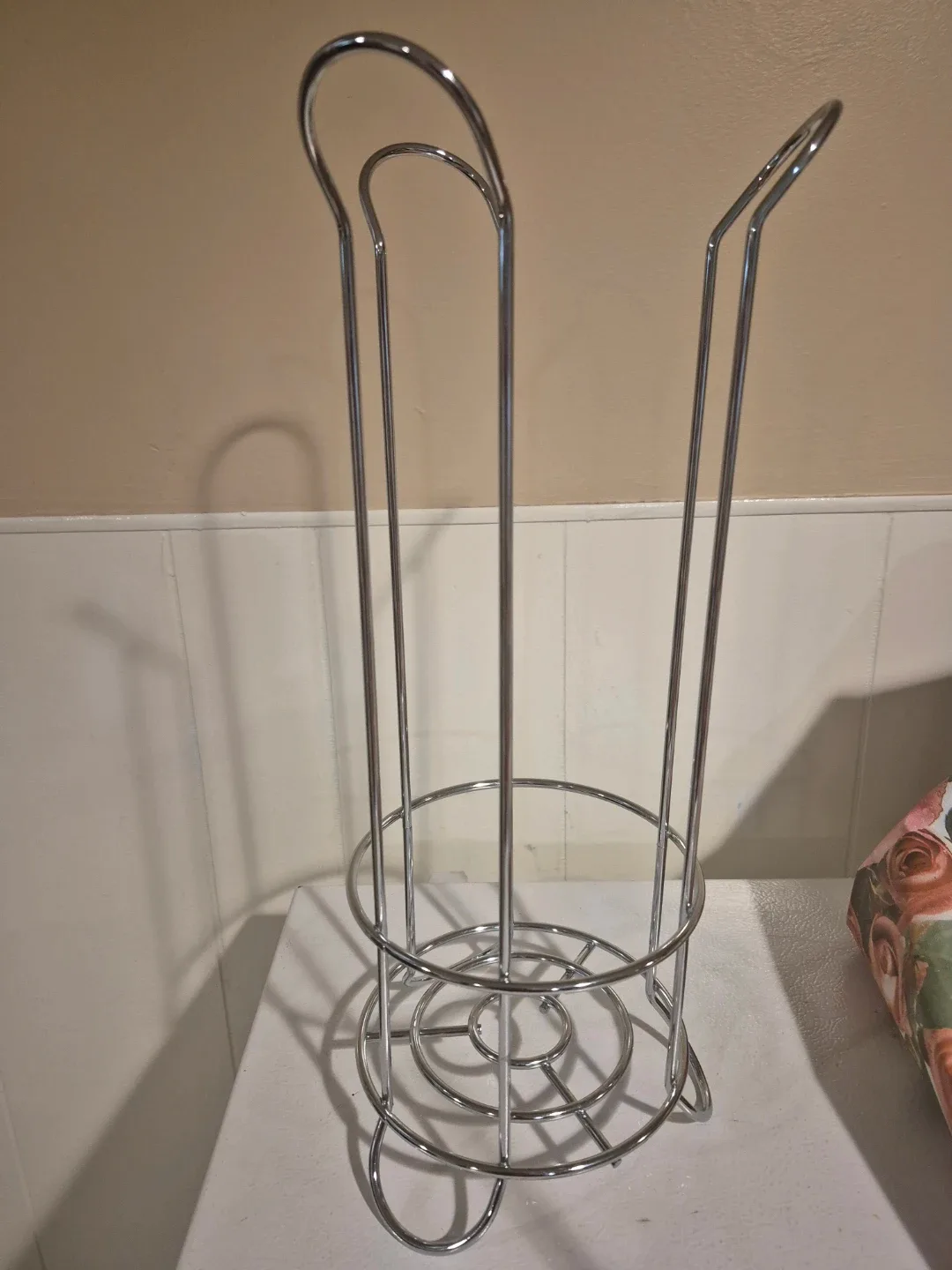 Chrome Metal Toilet Paper Roll Holder, paper towel holder