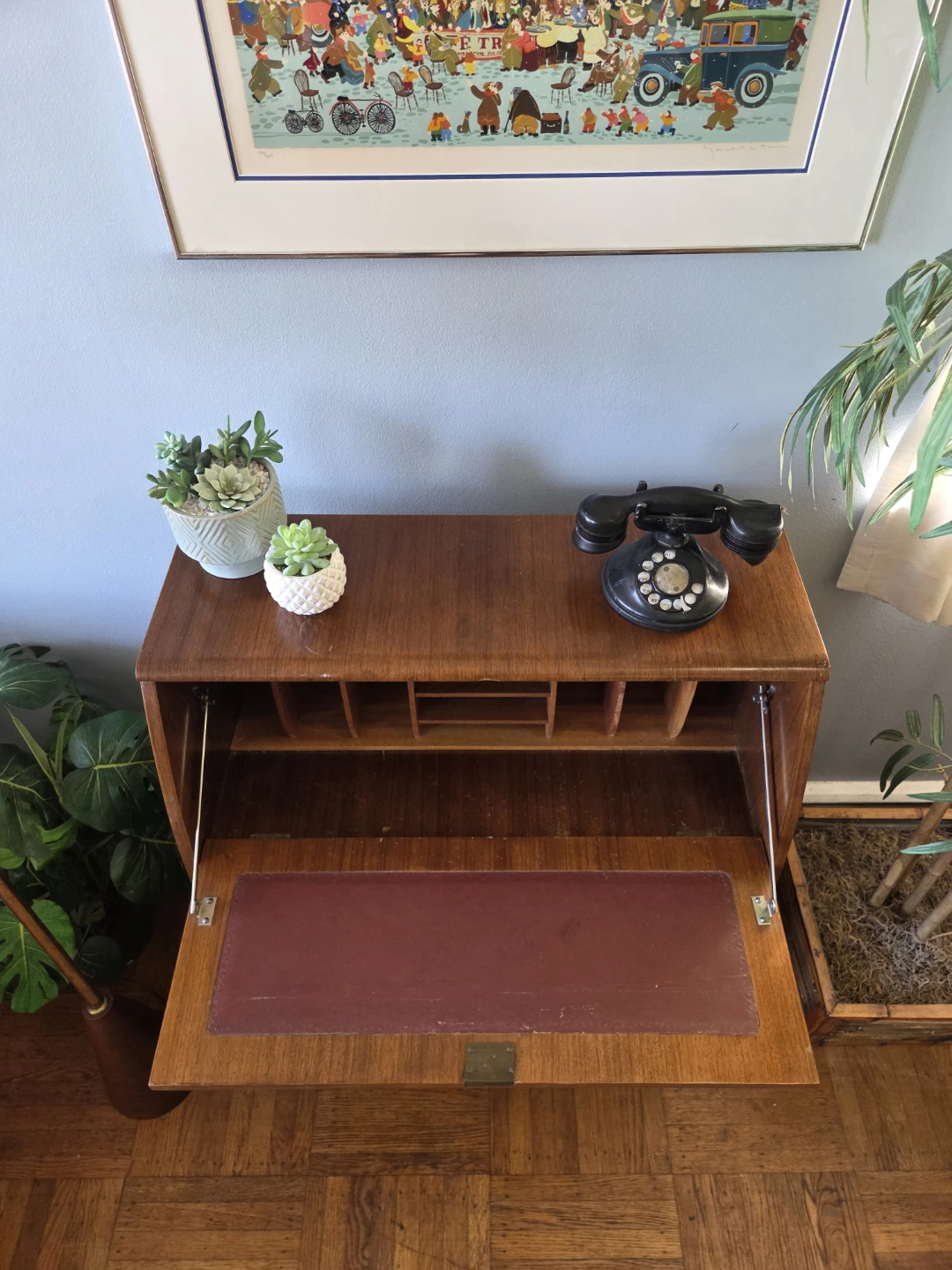 MCM  Three Drawer Drop-Down Front Secretary Desk - photo 3