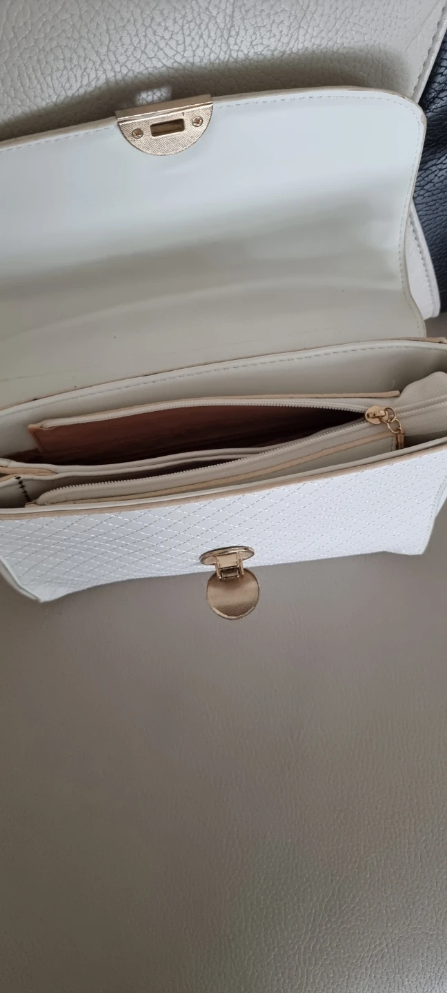 ELLE White and Tan Handbag - photo 3