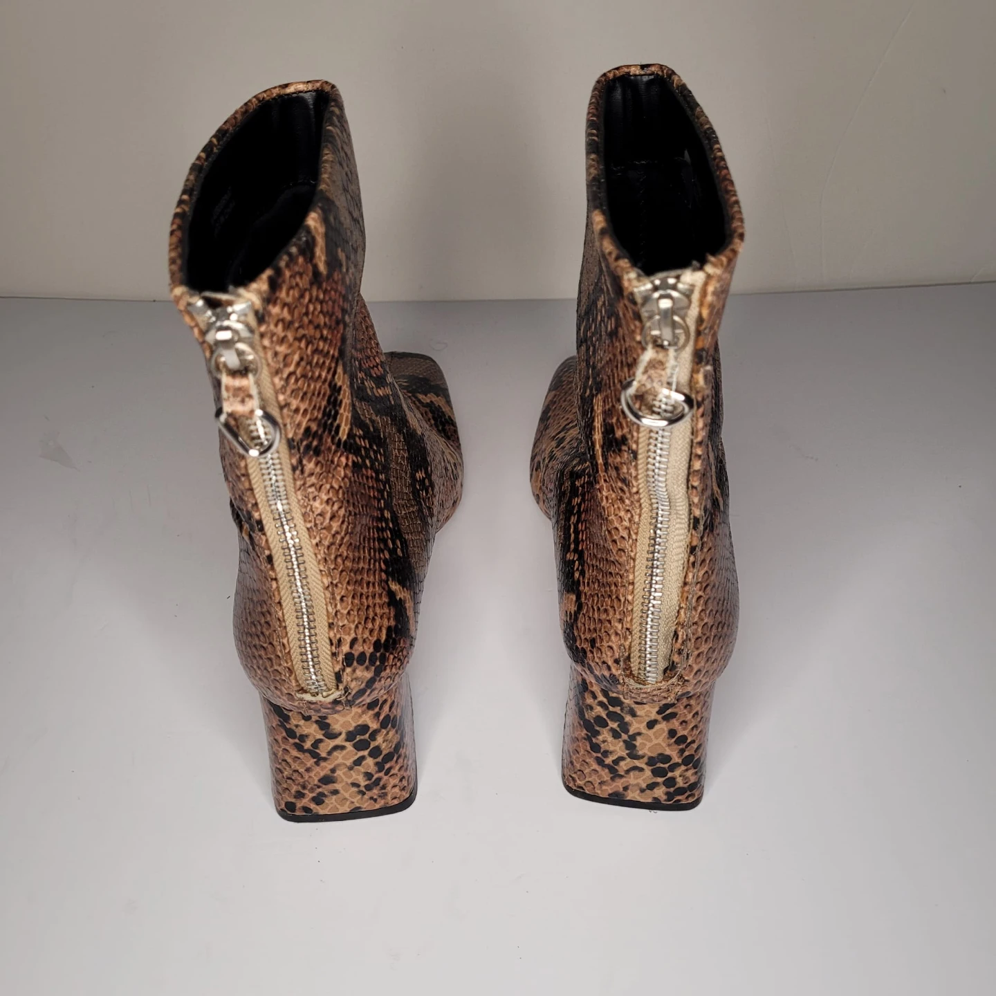 Snake Print Ankle Boots Size 38 - photo 4
