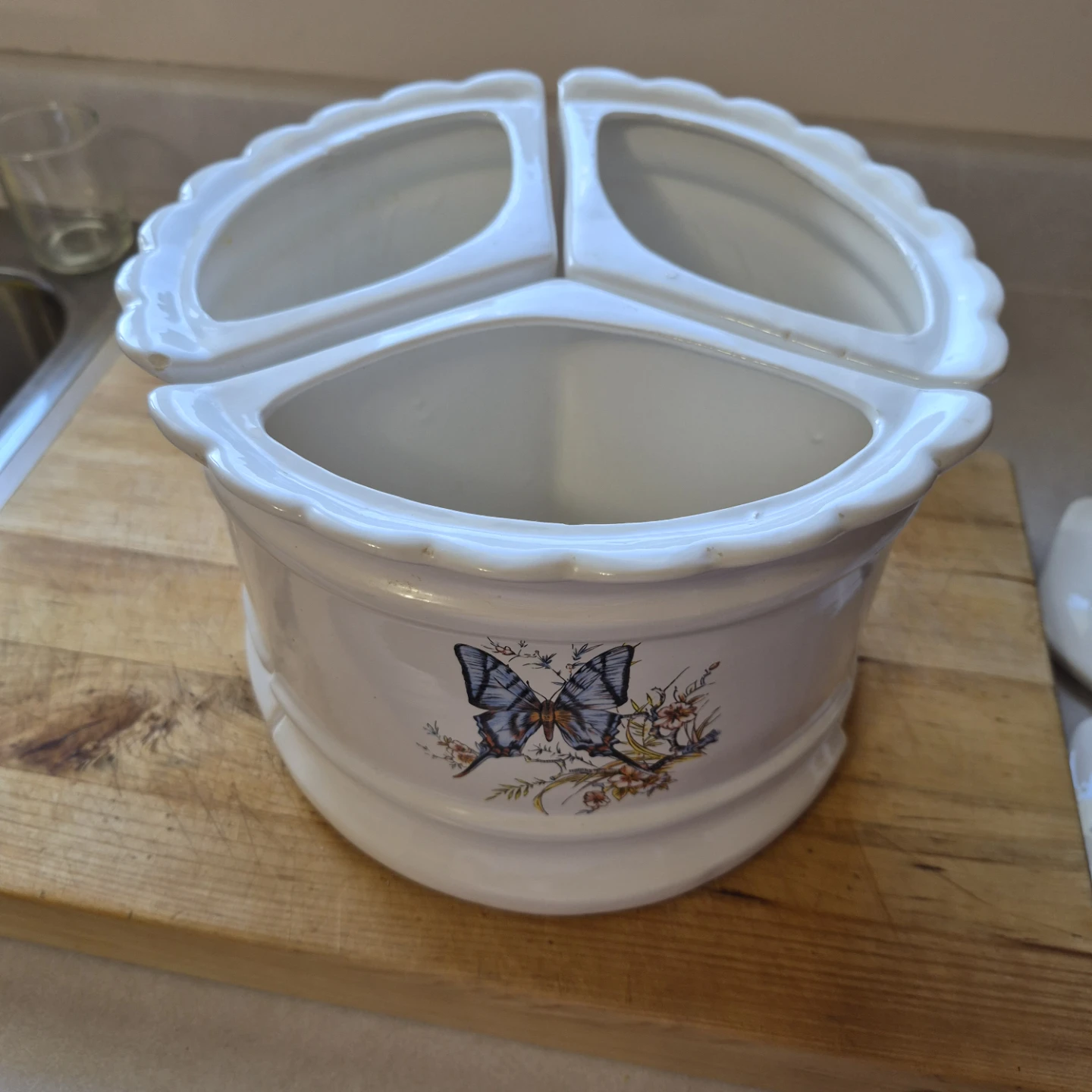 Ceramic Butterfly Canister Set - photo 3