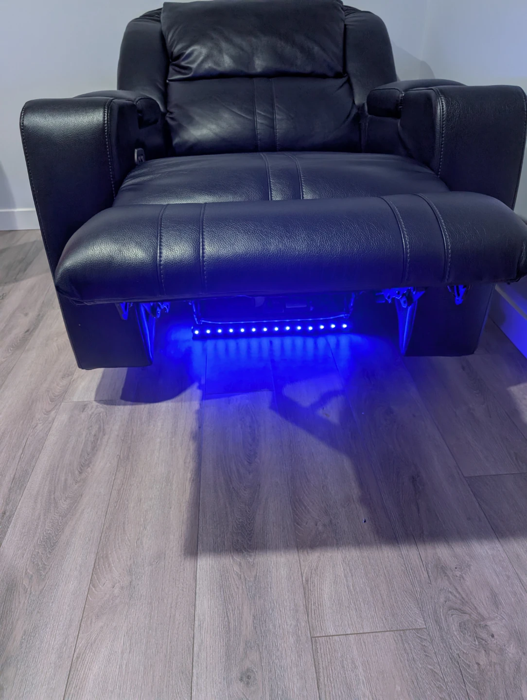 Black Power Recliner with LED Cup Holders - photo 5
