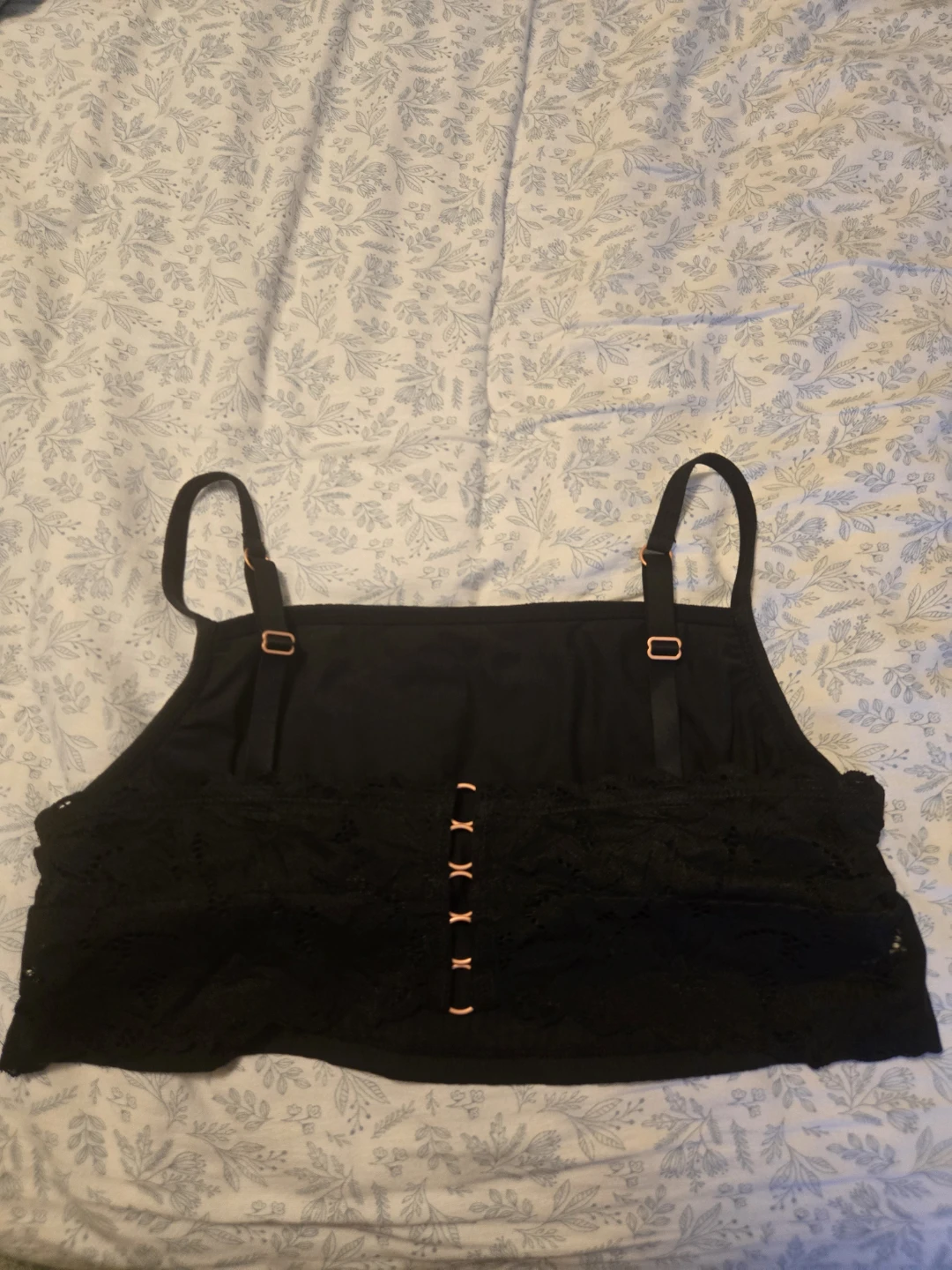 Aerie Black Bralette With Lace Back - photo 2