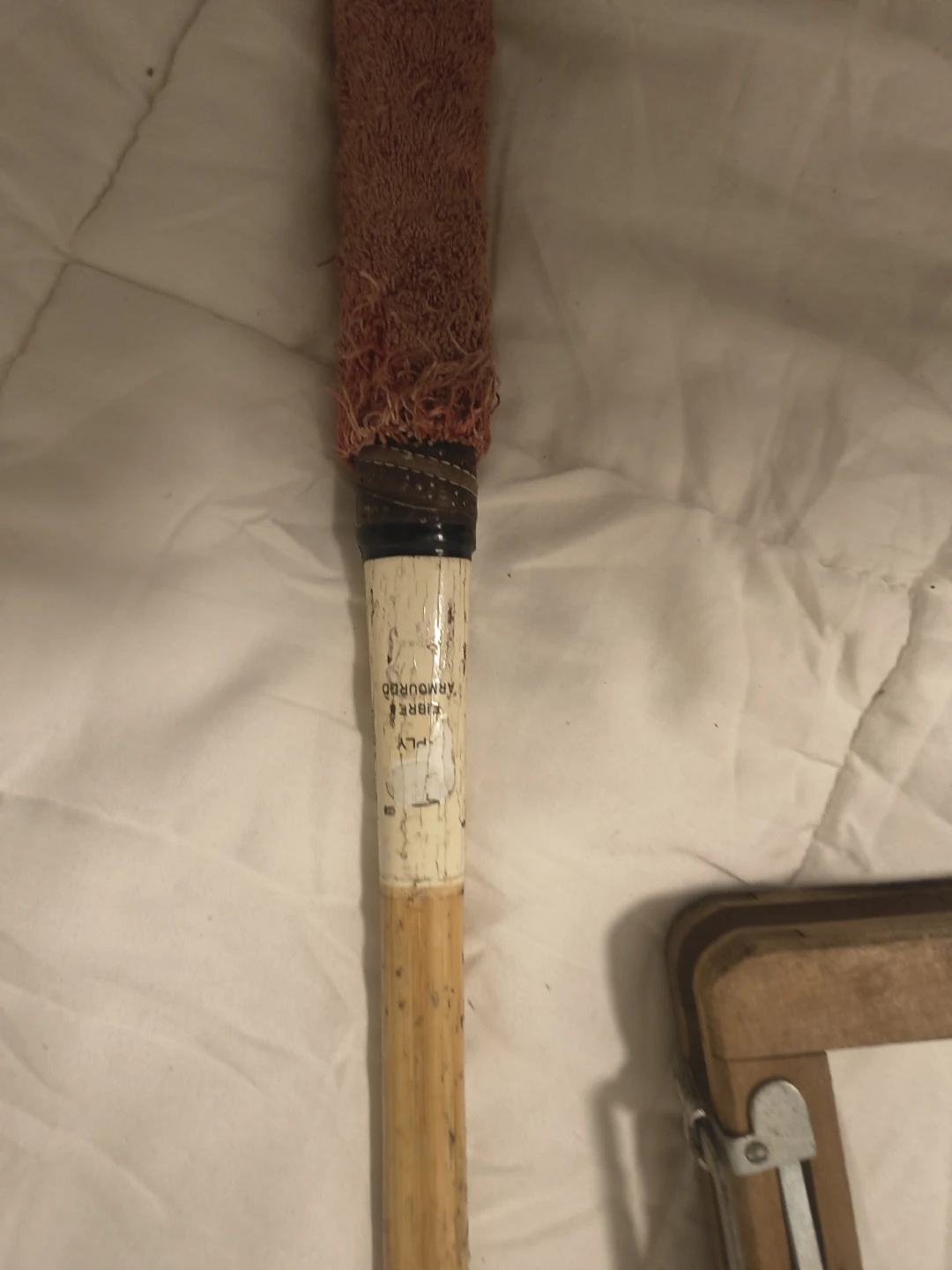Vintage Martin Attack Wooden Tennis Racket with Press - photo 4
