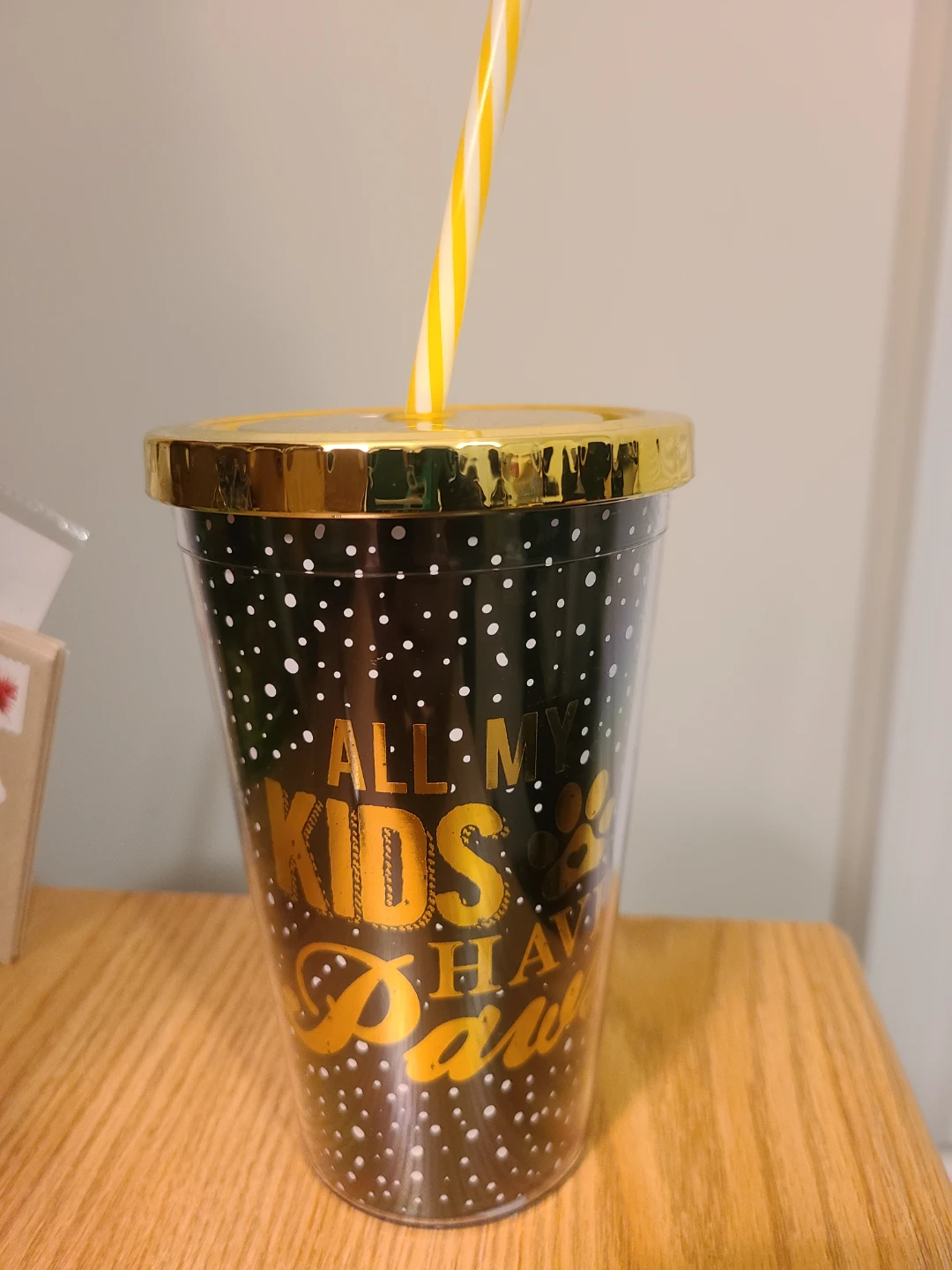 All My Kids Have Paws Tumbler with Straw