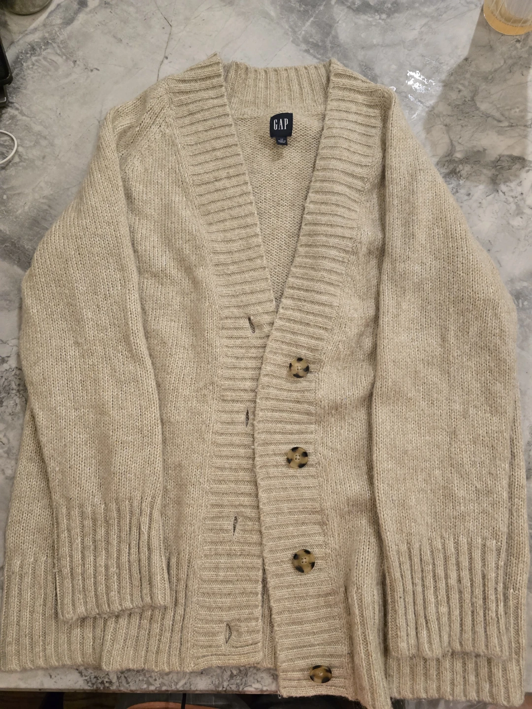 Gap Beige Cardigan - Small