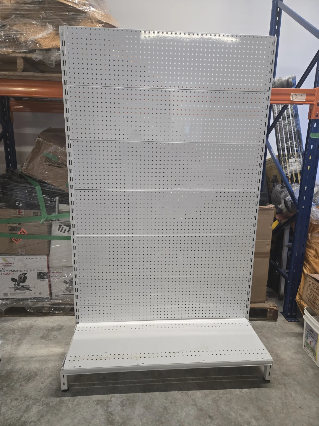 White Metal Retail Display Shelving Unit - photo 2