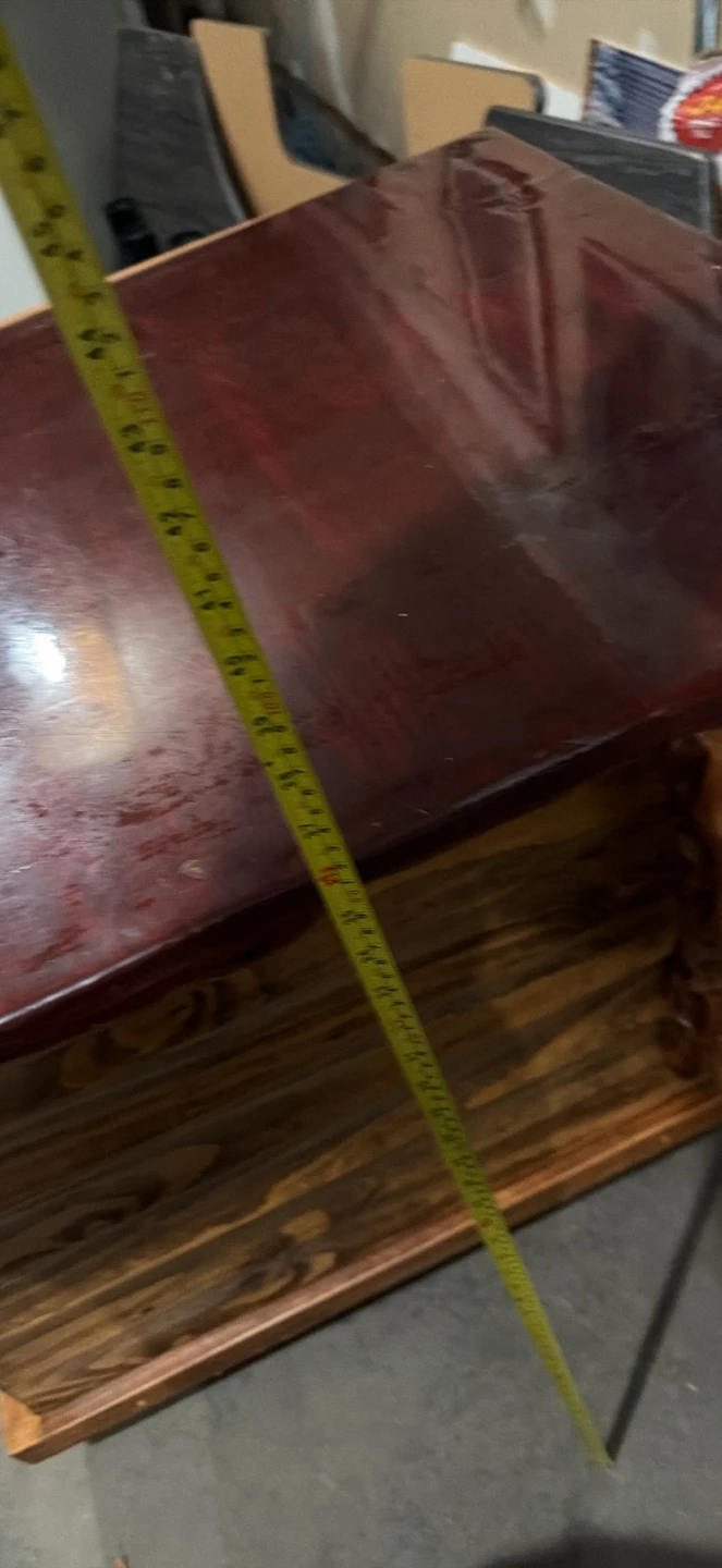 Rustic Wood Bar Cabinet - photo 2