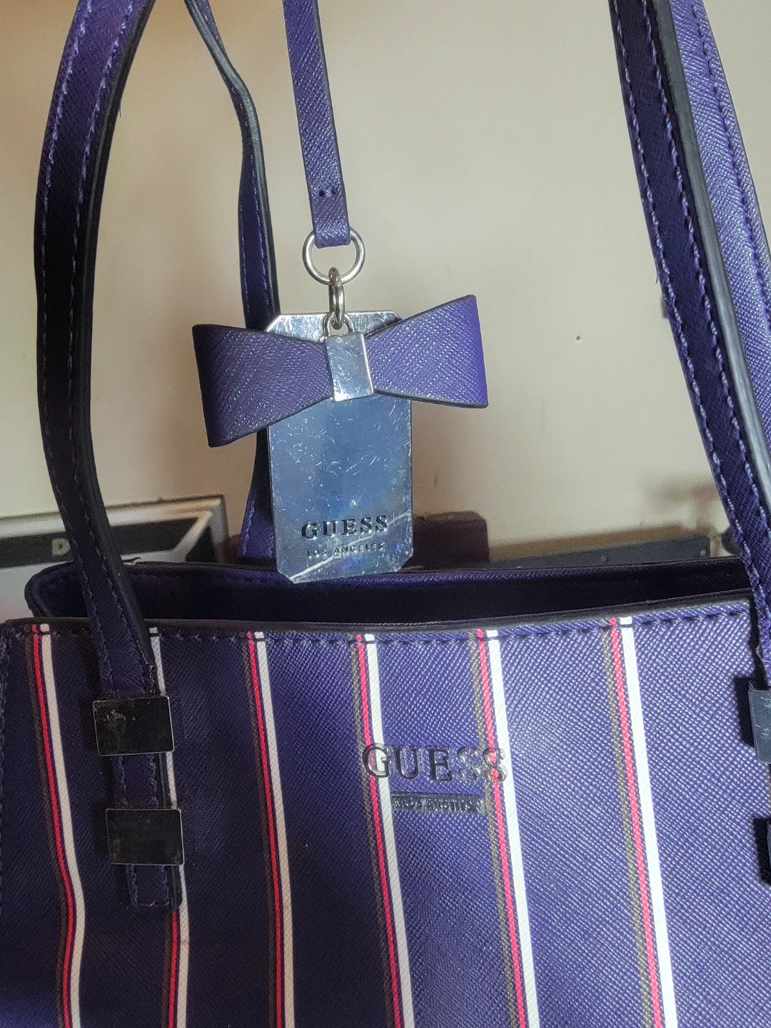 Guess Striped Tote Bag - photo 5