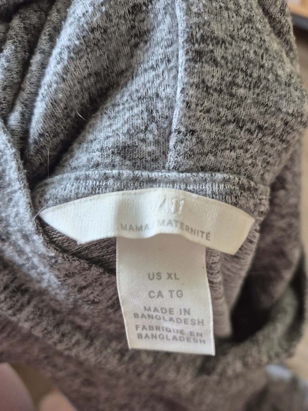 XL H&M Mama Maternity Grey Hoodie - photo 2