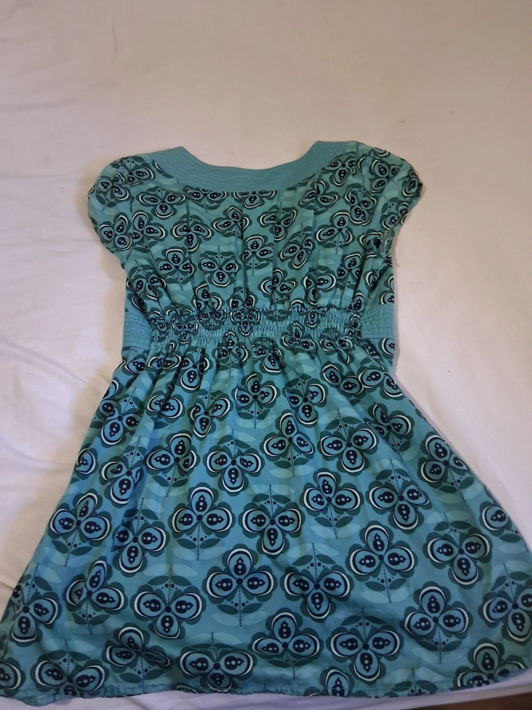 Dynamite Blue Floral Print Dress - photo 4