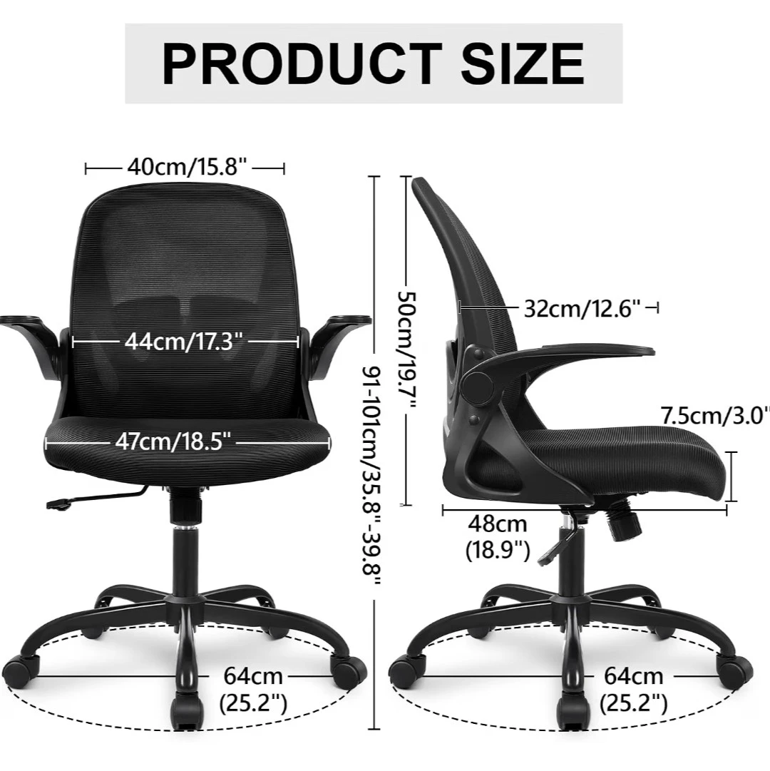 Primy Ergonomic Office Chair with Adjustable Lumbar & Height - photo 3