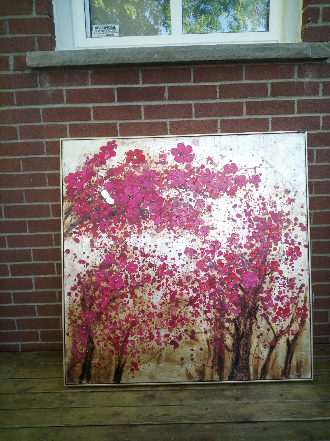 Floral wall art painting
