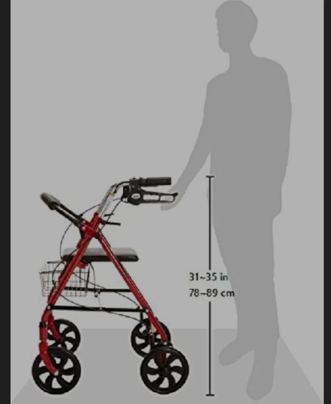 Drive walker with seat - photo 3