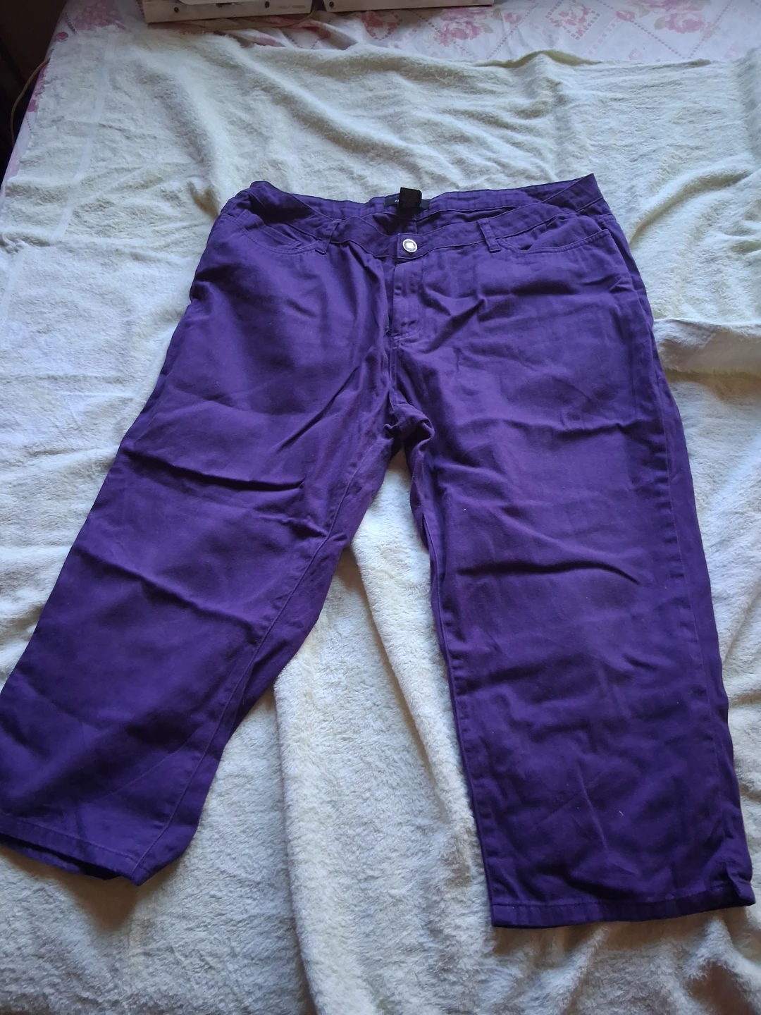 Ashley Stewart Purple Capris Size 18