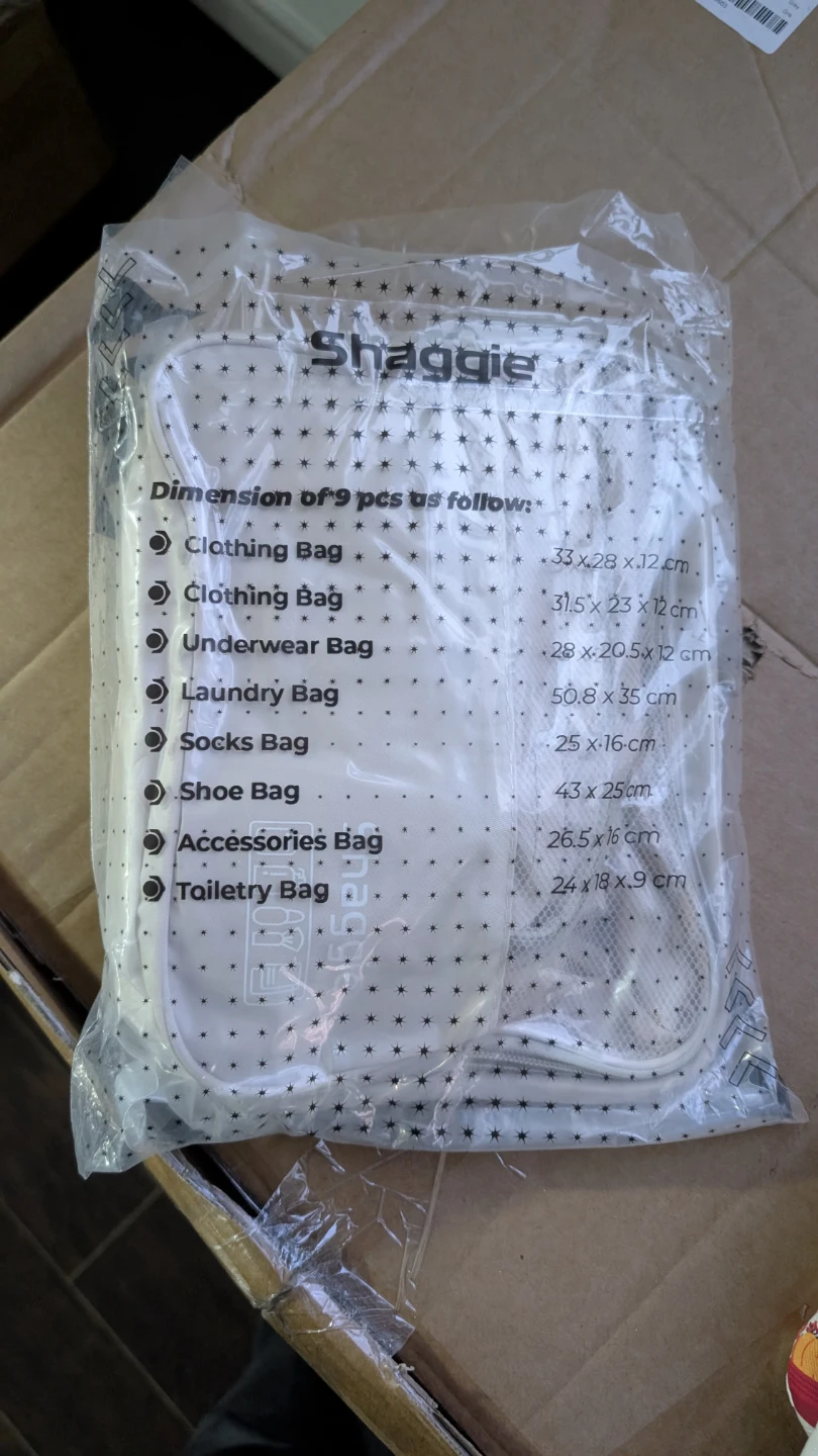 Storage Cube Packing Set