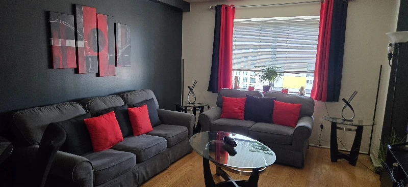 Gray Loveseat Sofa and sleeper sofa with queen memory foam in Queens, NY
