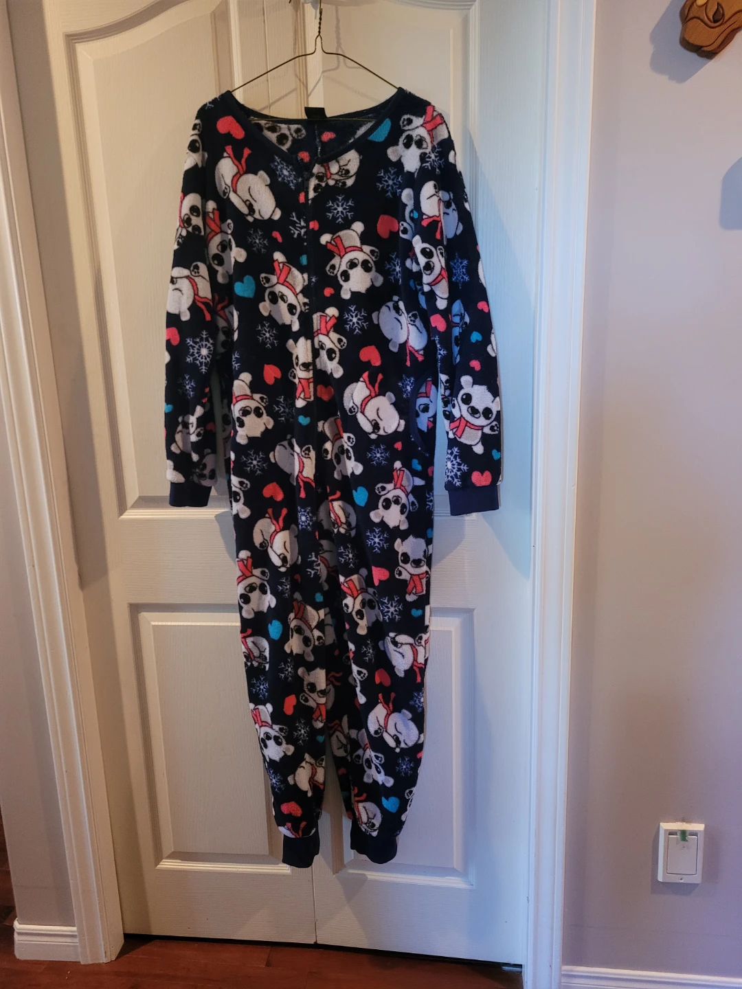 Fleece Panda Print Onesie - photo 2