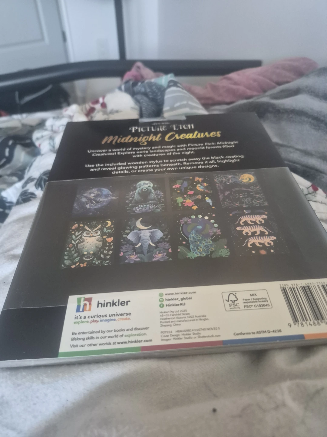 Picture Etch: Midnight Creatures Activity Book - photo 2