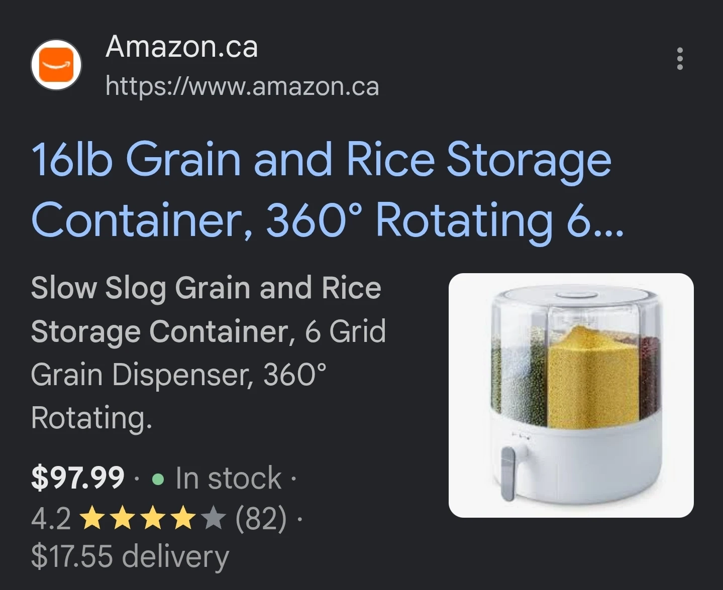 Slow Slog Rotating Grain and Rice Dispenser - photo 5