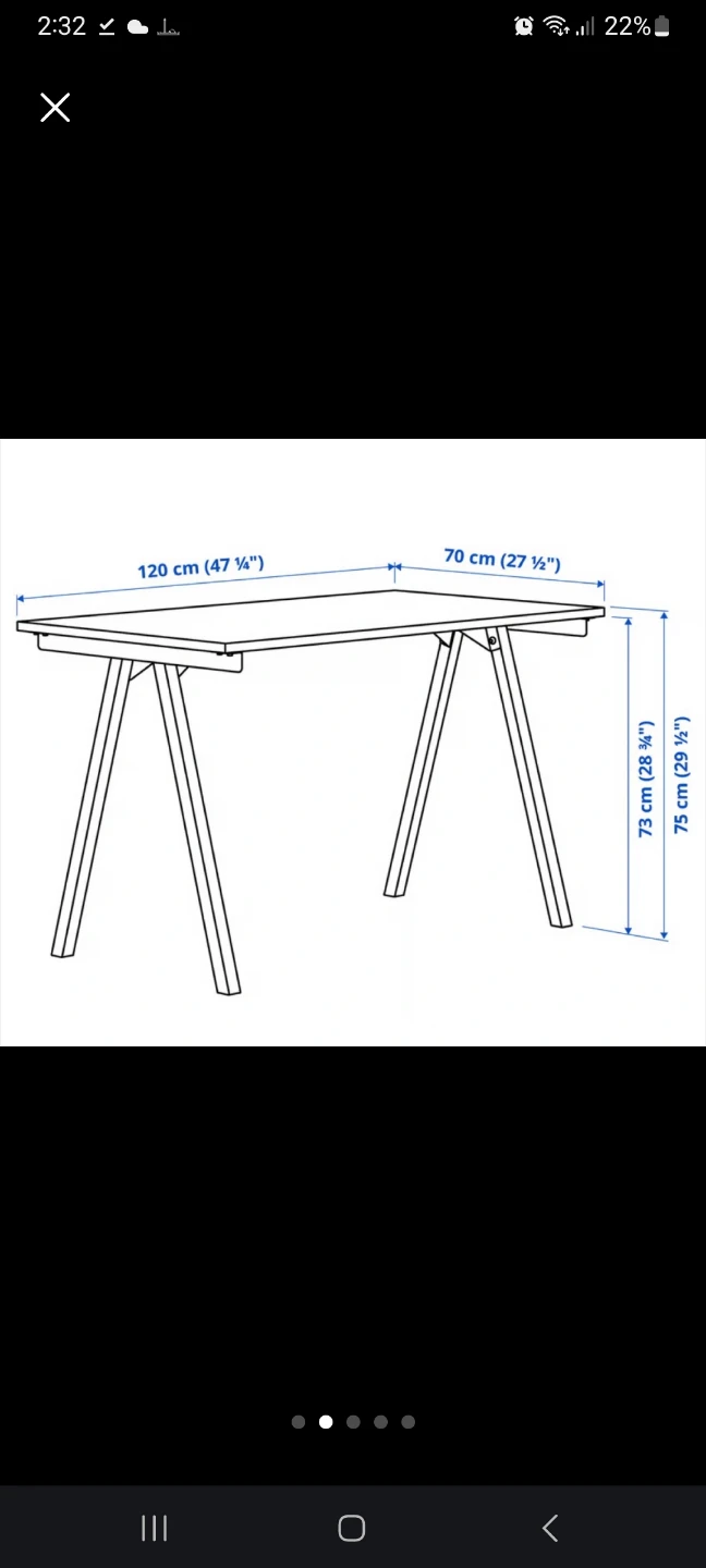 IKEA white desk