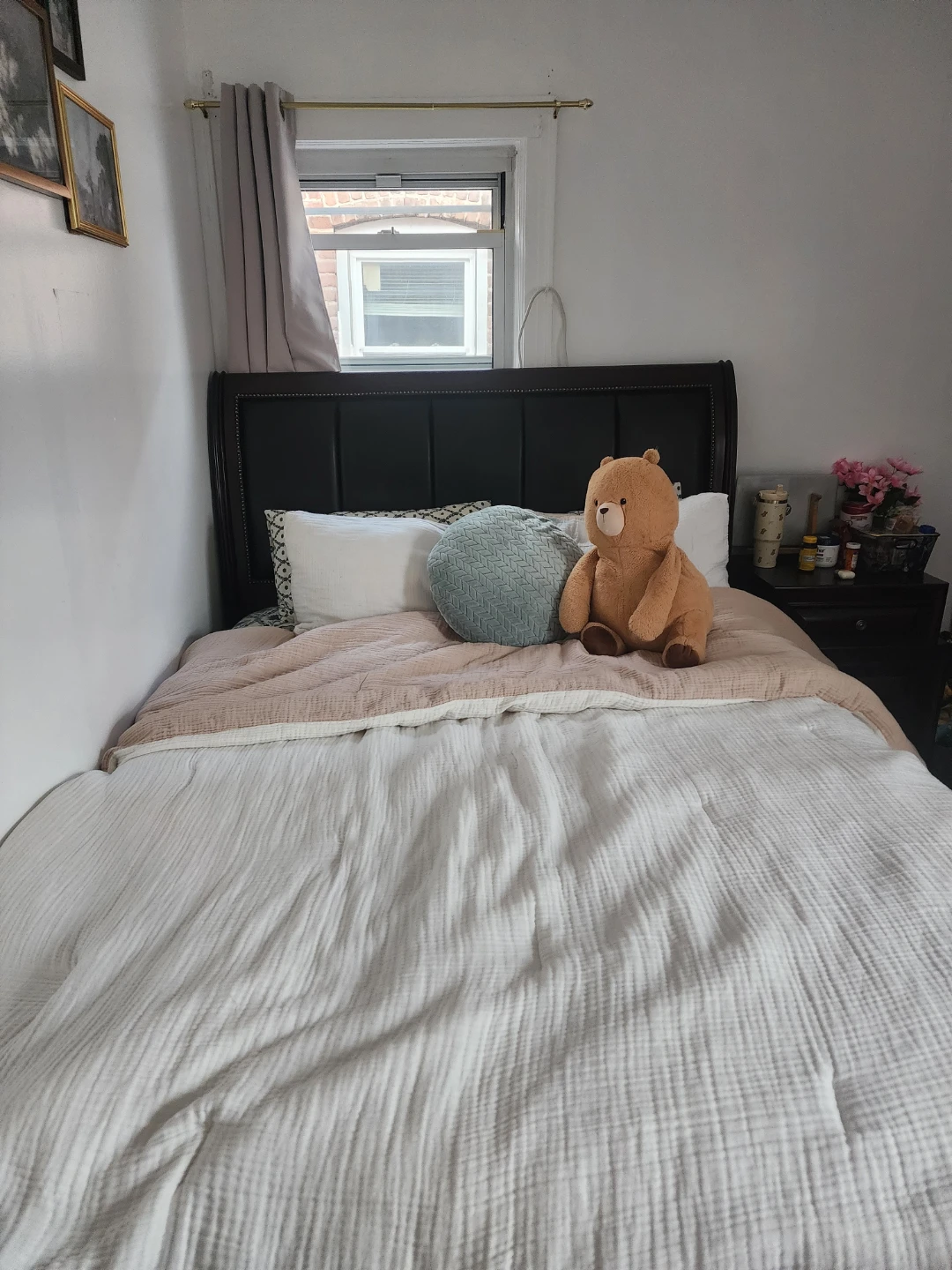 3-Piece Queen Storage Sleigh Bed Set – Like New - photo 3