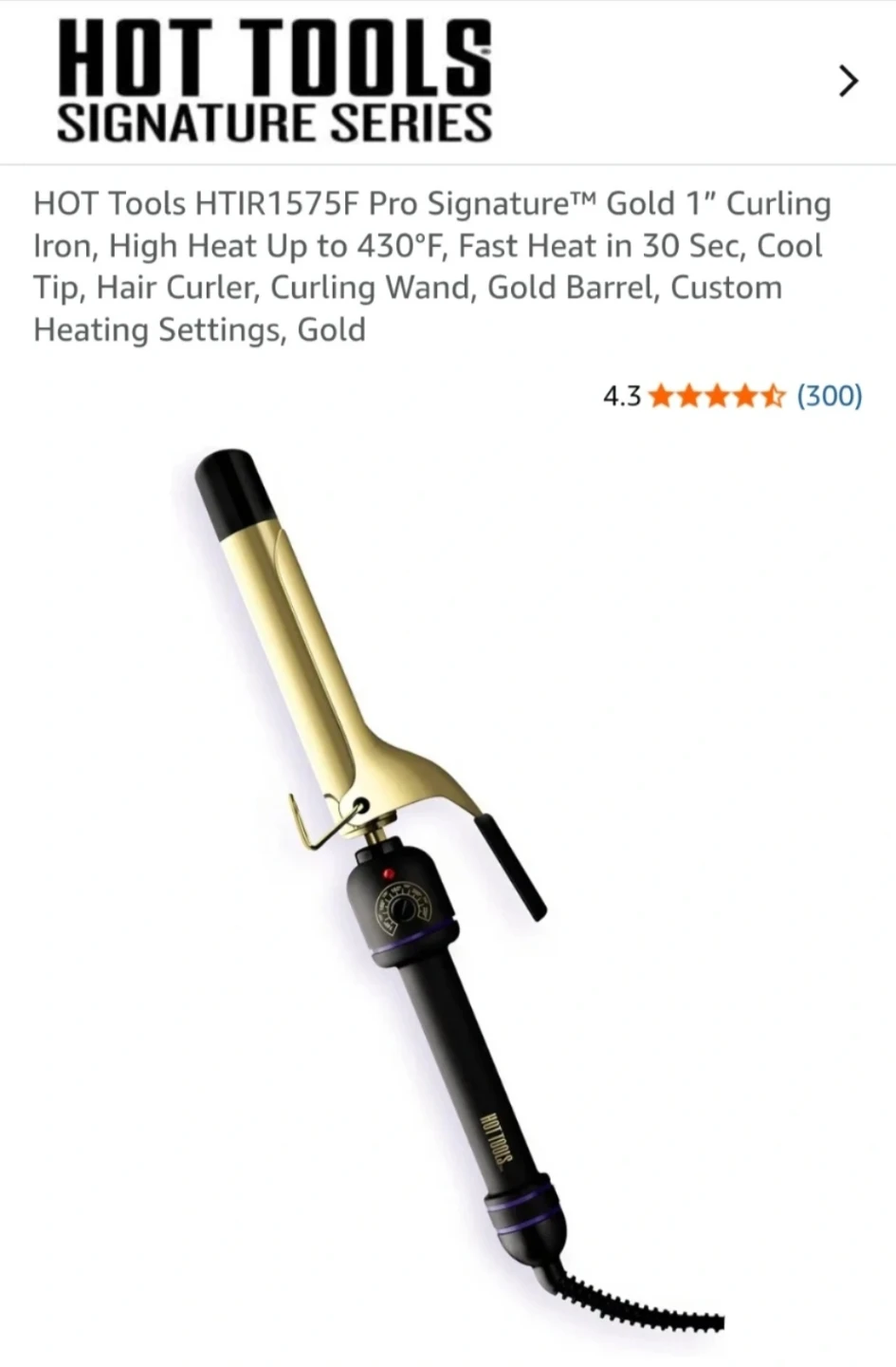 HOT Tools Signature Series 1" Curling Iron 🏈