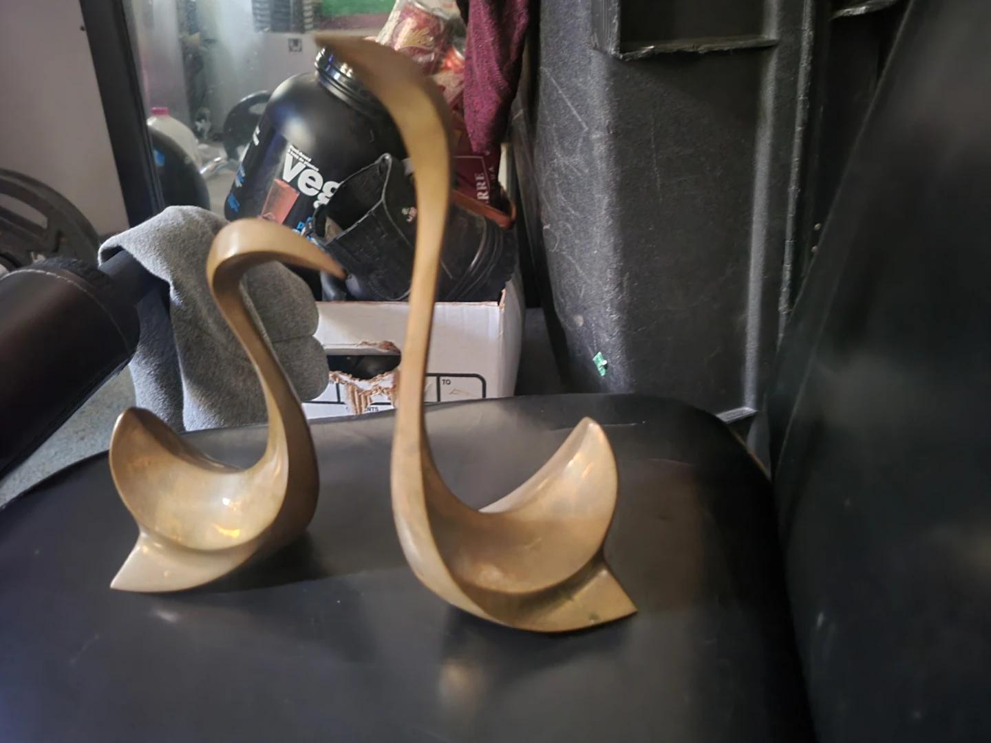 Brass Swan Figurines (Set of 2)