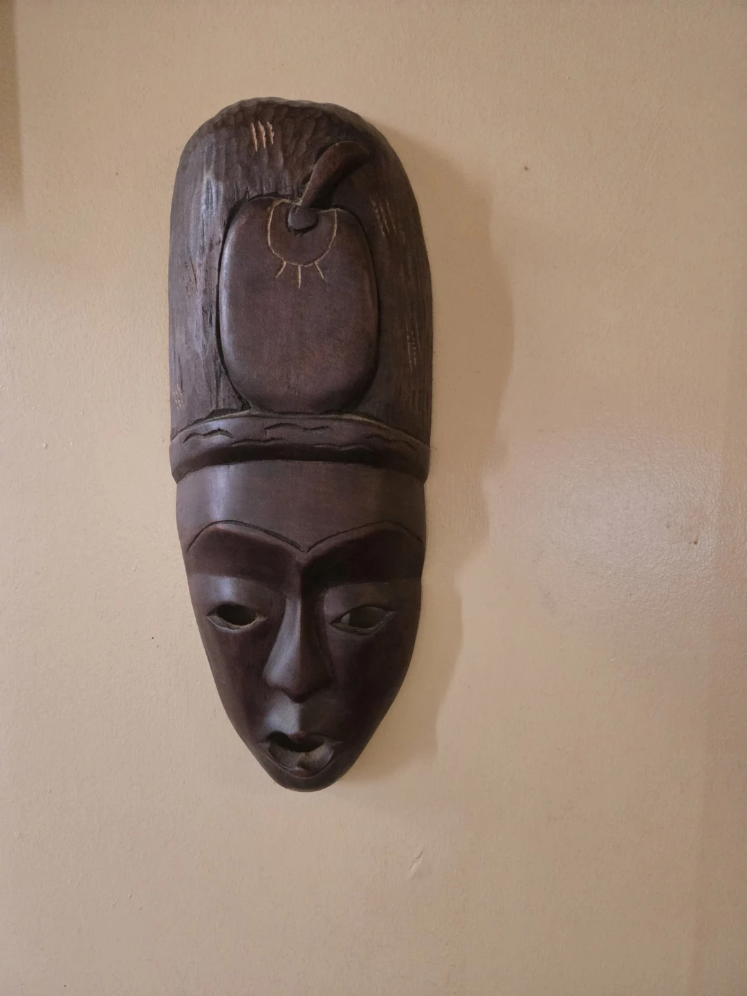 Hand-Carved Wooden Decorative Mask