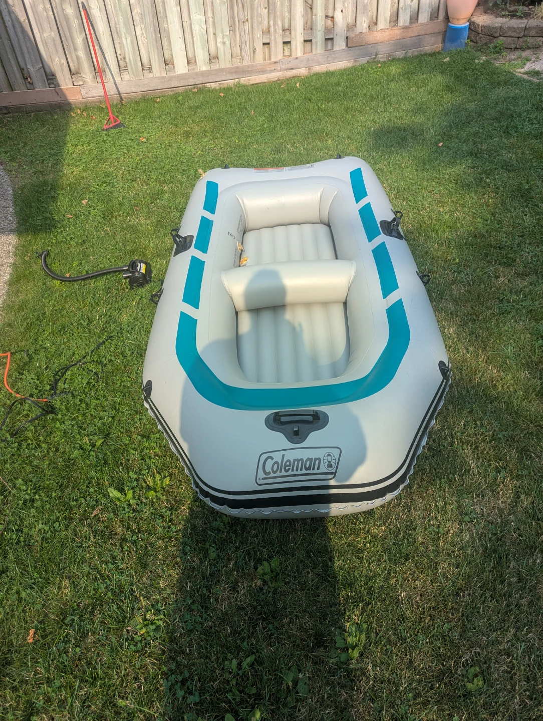 Coleman Inflatable Boat with Oars and Pump - photo 2