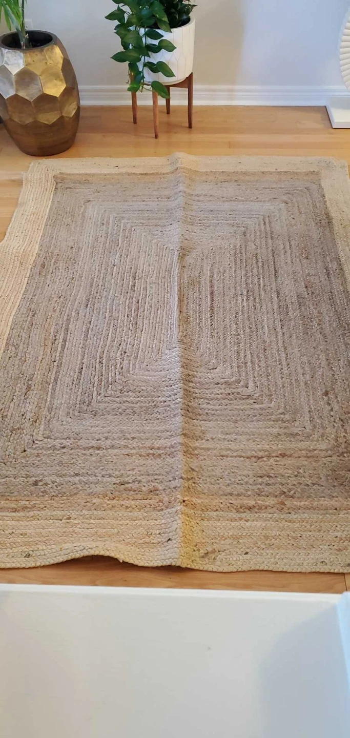 New Natural Jute Area Rug 5x7