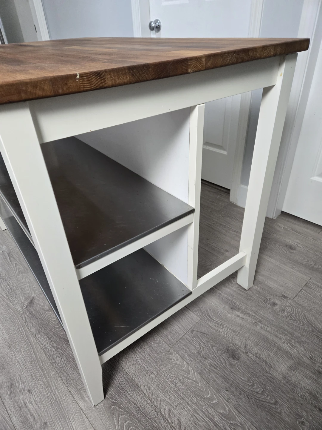 Stenstorp kitchen island butxher block w stools - photo 5
