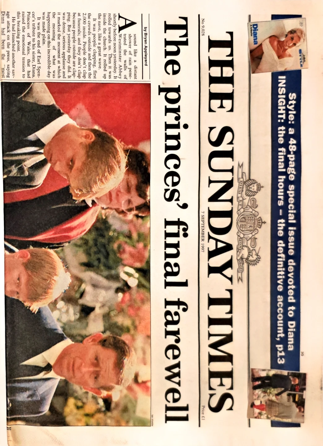Collection of Princess Diana Tribute Newspapers - photo 3