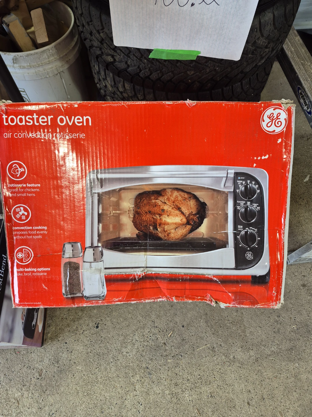 GE Air Convection Toaster Oven with Rotisserie
