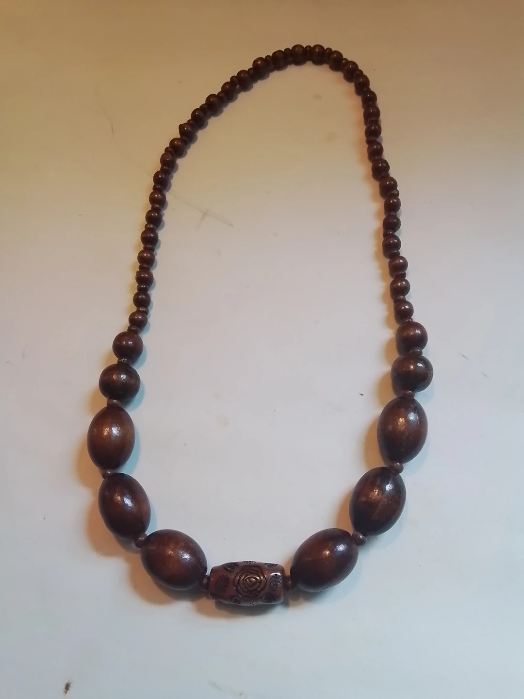 Vintage 1970s UV Reactive Carved Rose & Walnut-Texture