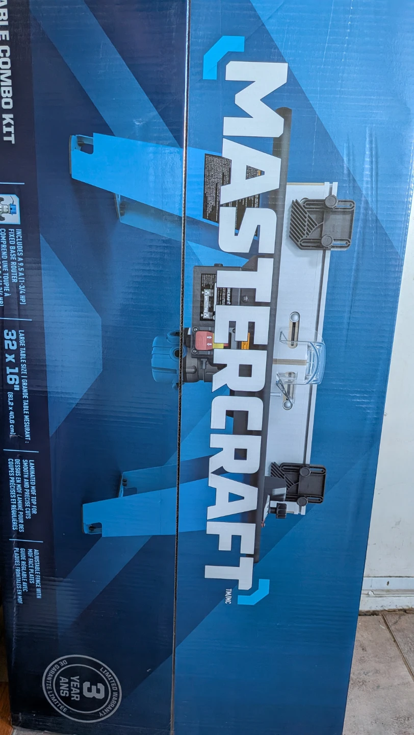 Mastercraft Router Table Combo Kit