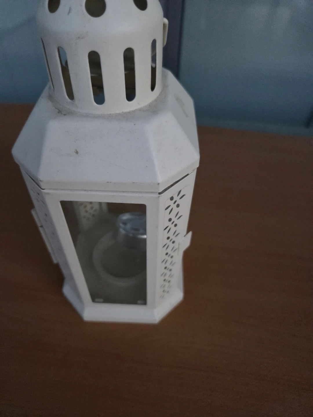 IKEA Borrby White Candle Lantern - photo 3