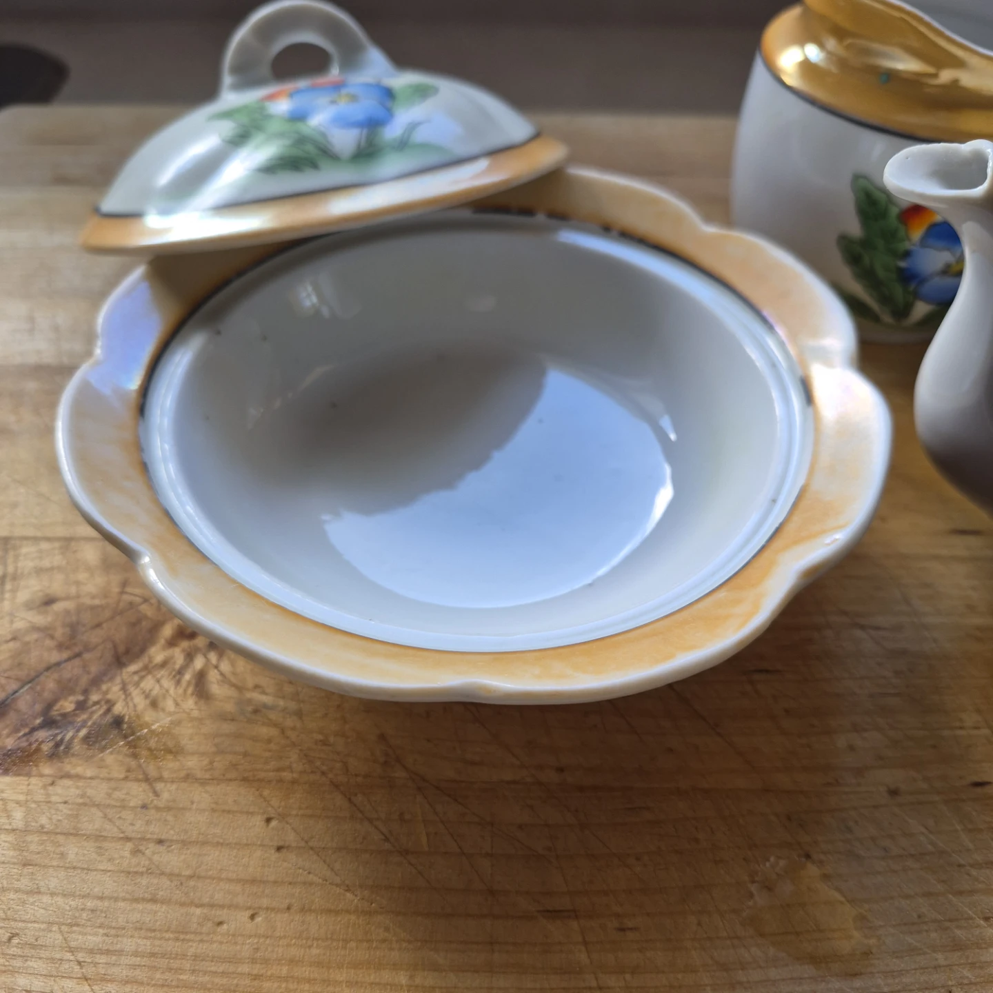 Japanese Vintage Teapot, sugar and creamer set - photo 4
