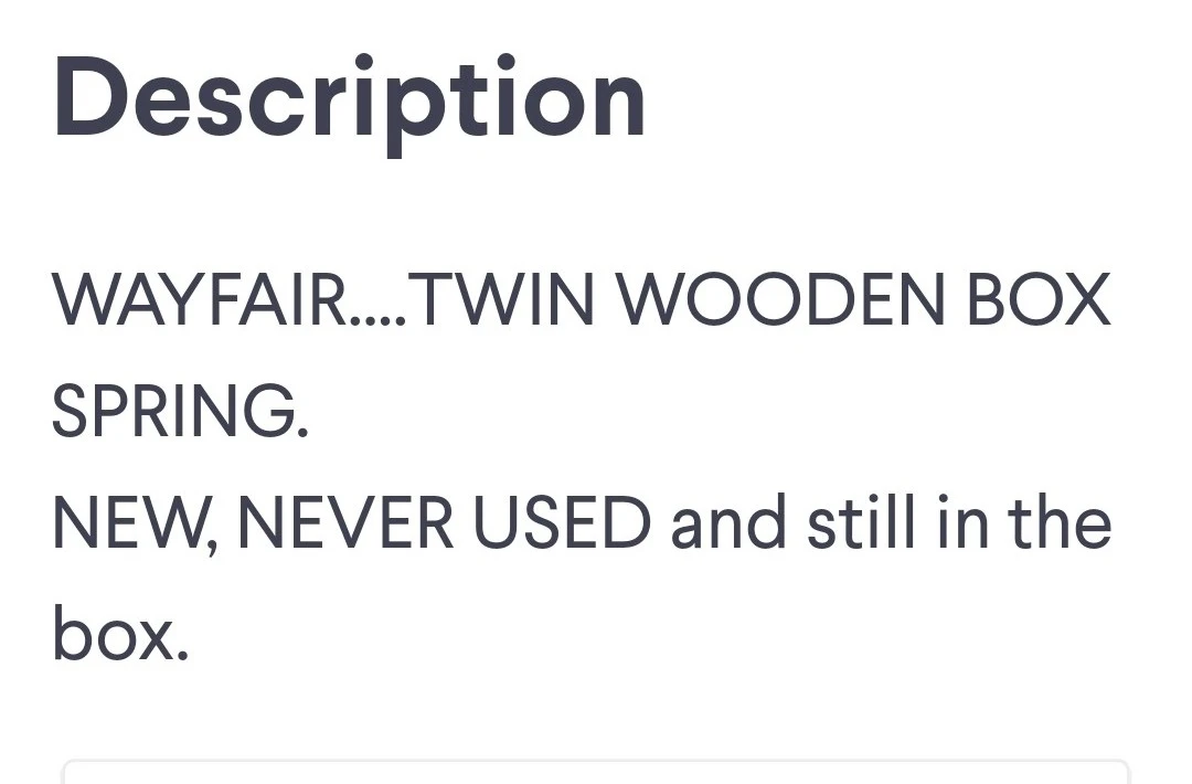 Wayfair: TWIN BED WOOD BOX SPRING. - photo 2