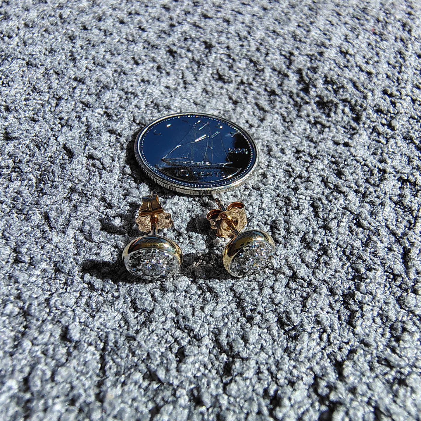 Diamond Cluster Stud Earrings