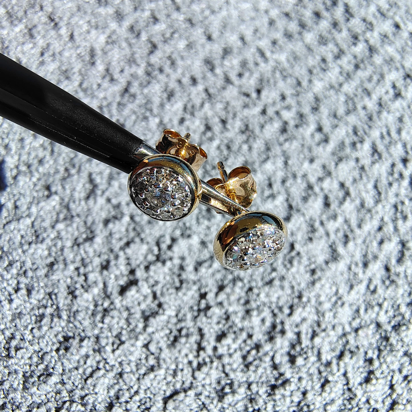 Diamond Cluster Stud Earrings - photo 2