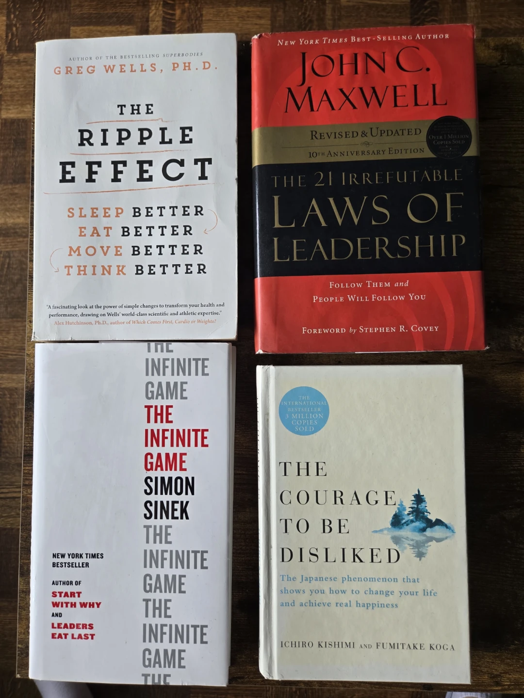 Set of 4 Leadership and Wellness Books