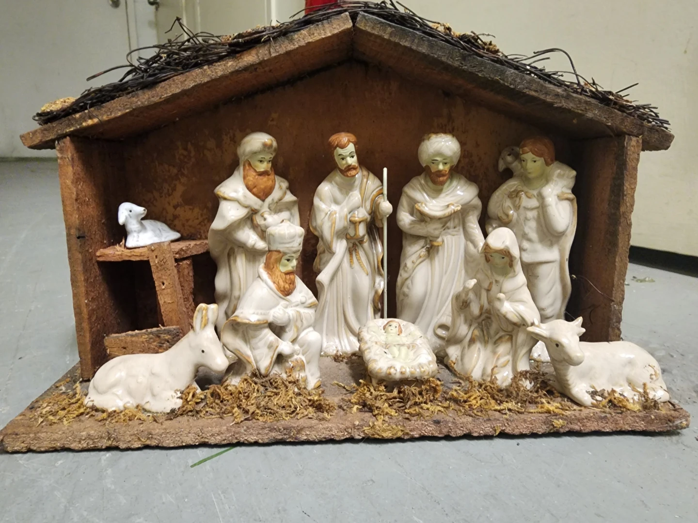 Nativity Scene Set with Stable