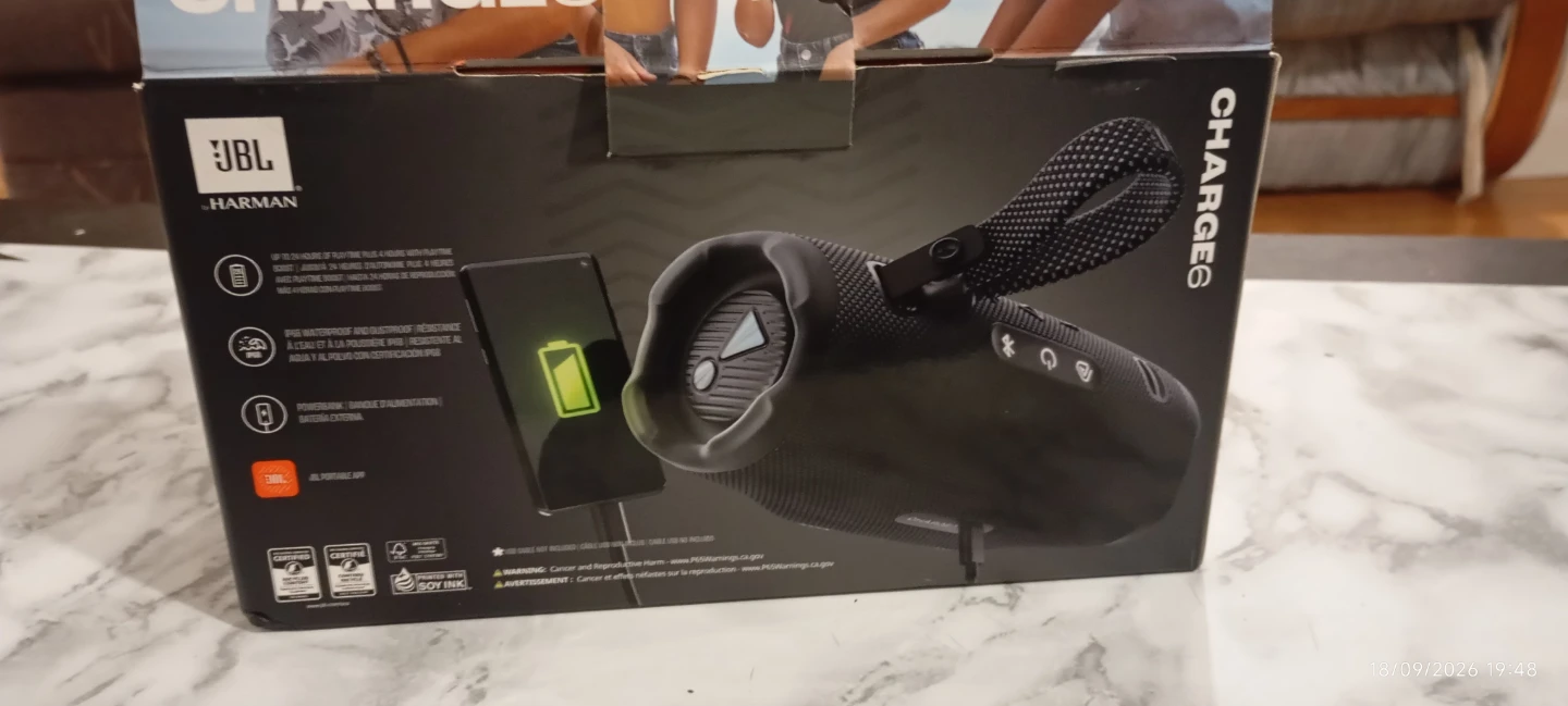 JBL Charge 6 Portable Speaker - photo 2