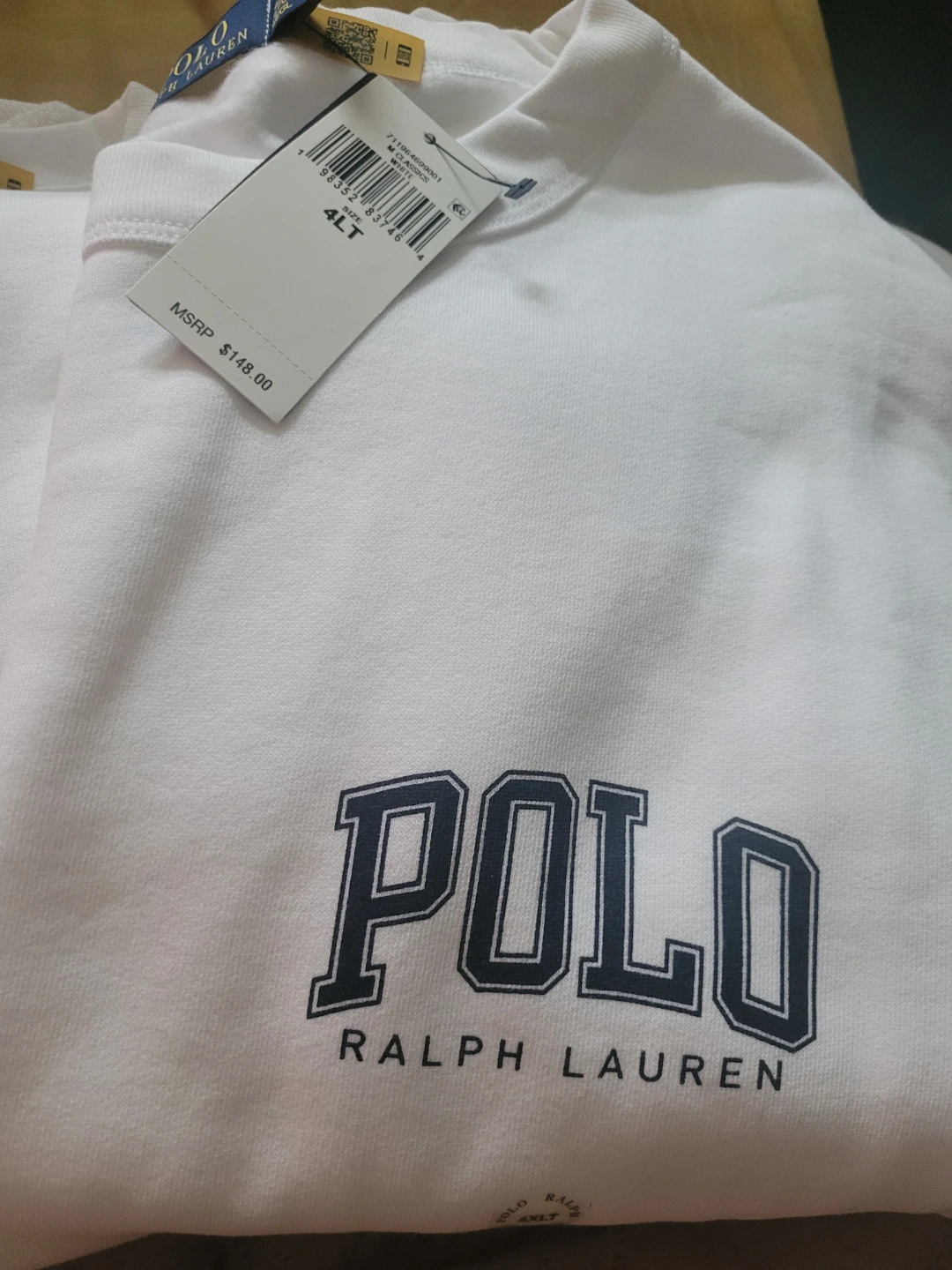 Polo Ralph Lauren White Sweatshirt