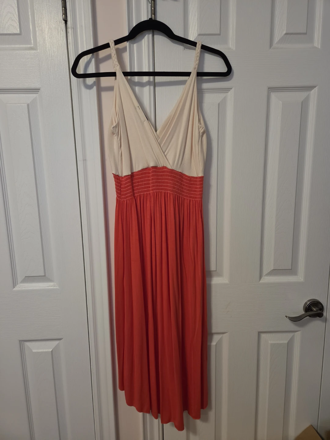 Cream & Orange Maxi Dress - photo 4