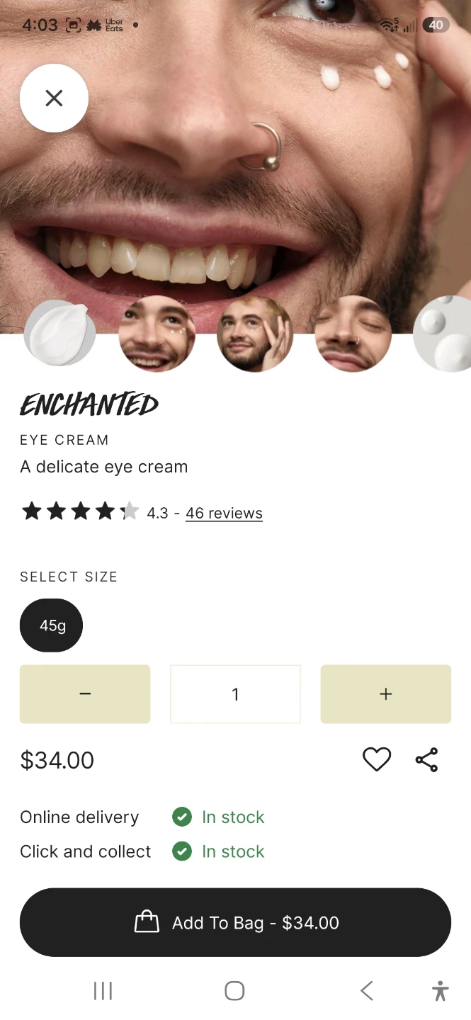 Lush Enchanted Eye Cream