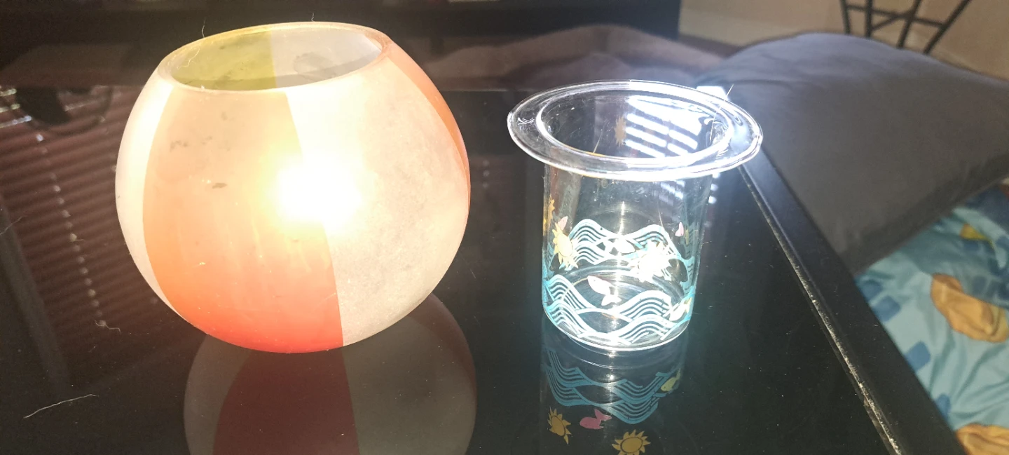 Partylite Tealight Candle Holder with Decorative Insert
