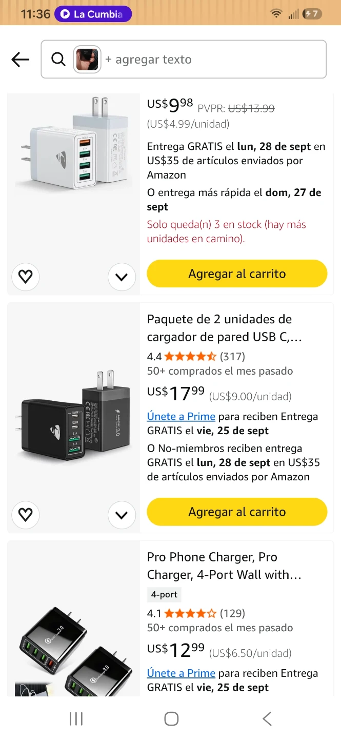 2-Pack 4-Port USB Wall Chargers
